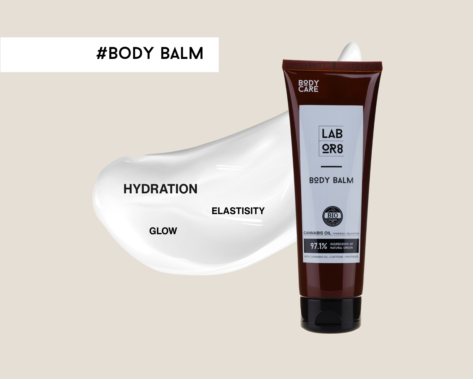 LABOR8 LABOR8 Hemp Body Balm 75 мл - Балсам за Тяло Унисекс 2