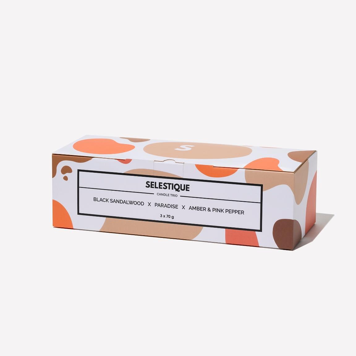 Selestique Selestique Selestique® Trio Комплект от 3 Ароматни Свещи по 70 г - Ароматна Свещ 3