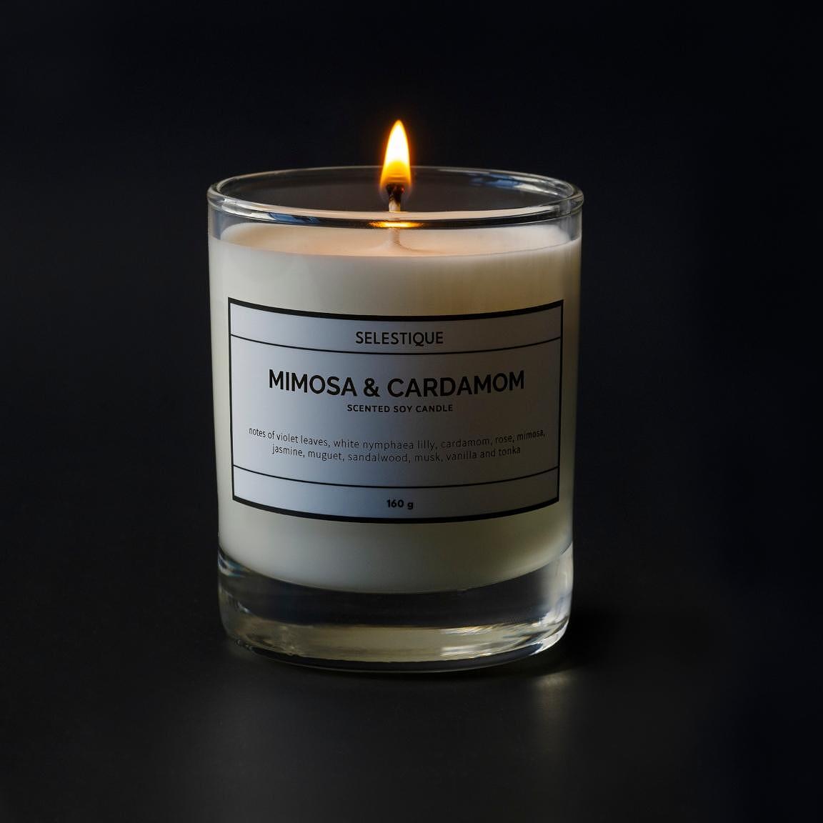 Selestique Selestique® Mimosa & Cardamom - Ароматна свещ 160 г 2