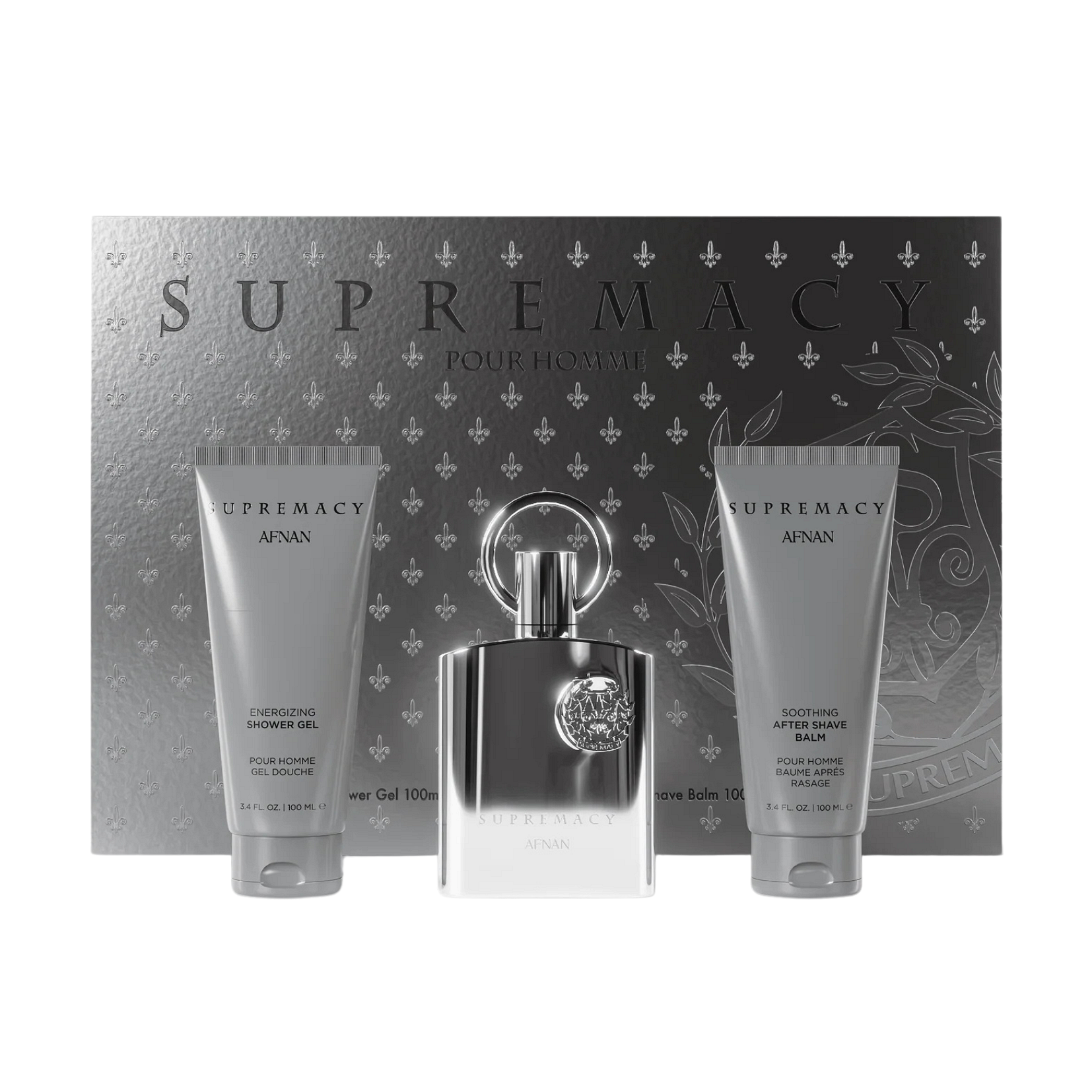 Afnan Afnan Supremacy Silver EDP 100 мл + SG 100 мл + ASB 100 мл - Подаръчен Комплект за Мъже 1