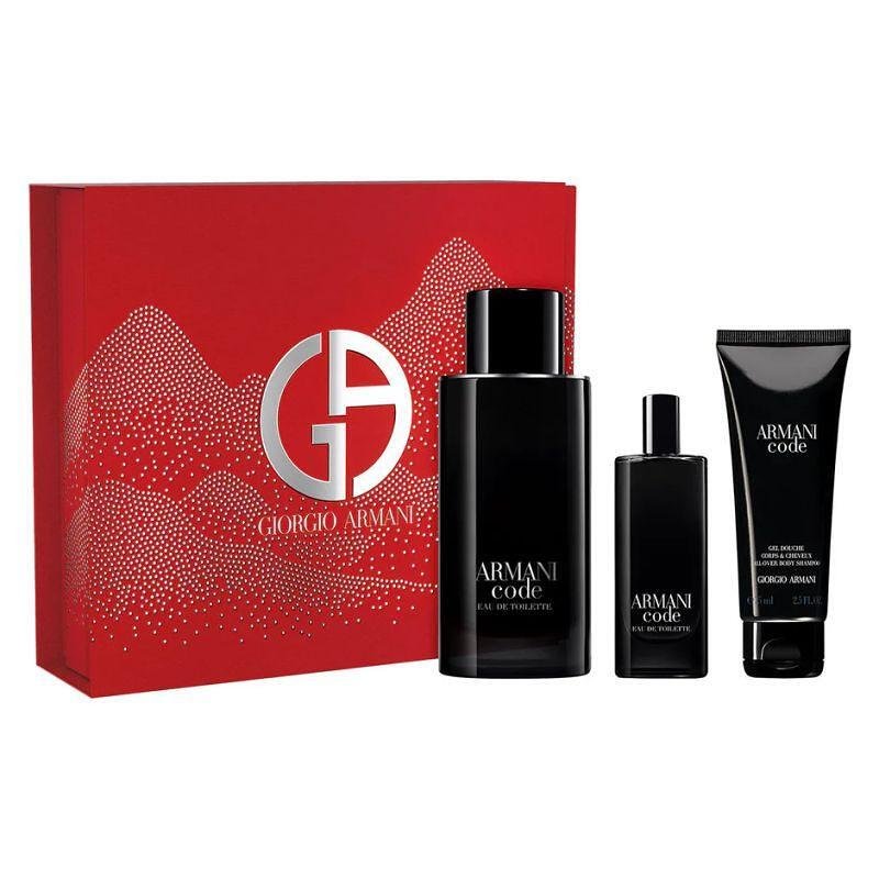 Armani Armani Code Тоалетна Вода 125 мл + Душ Гел 75 мл + 15 мл - Подаръчен Комплект за Мъже 1