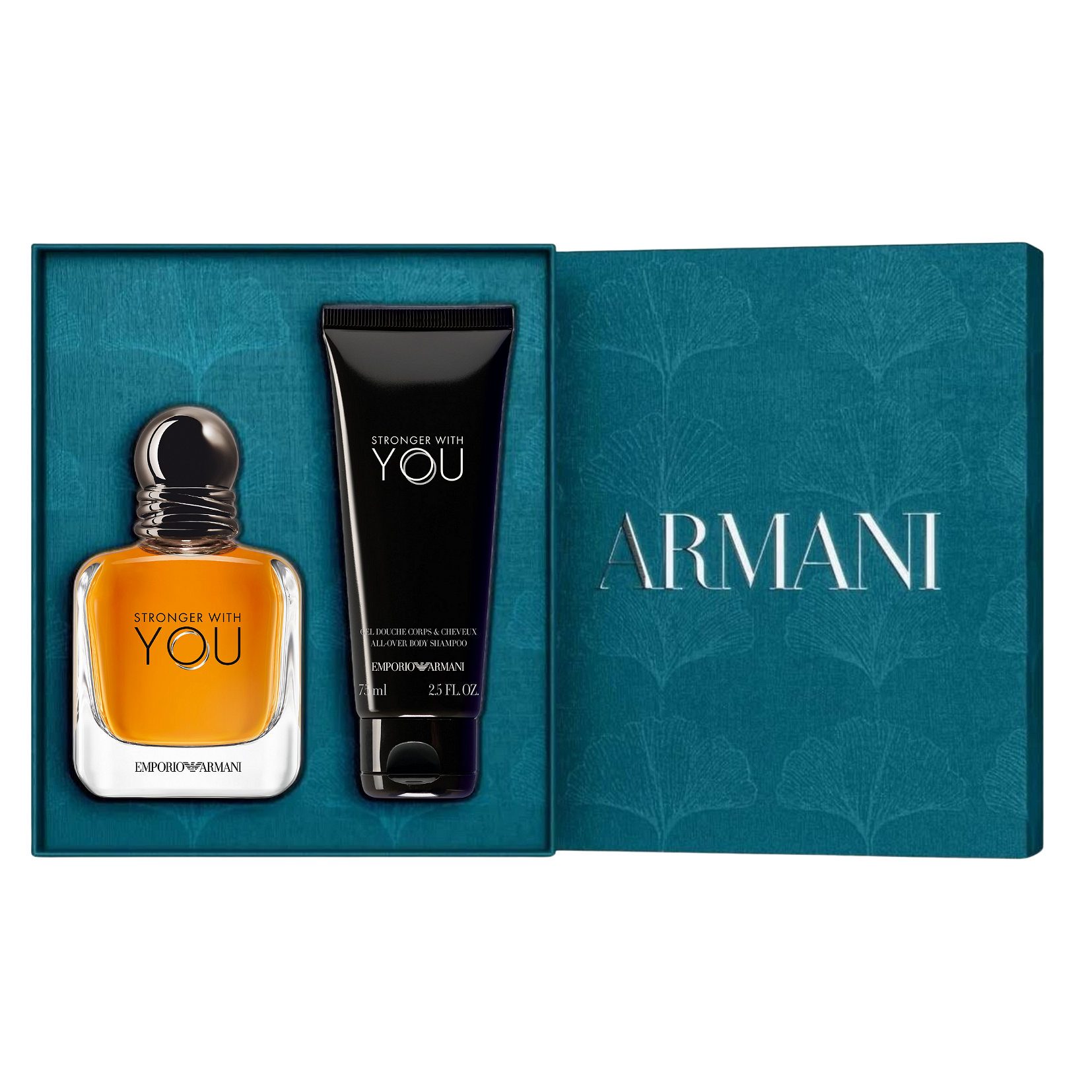 Armani Armani Stronger With You Тоалетна Вода 50 мл + Душ Гел 75 мл- Подаръчен Комплект за Мъже 2