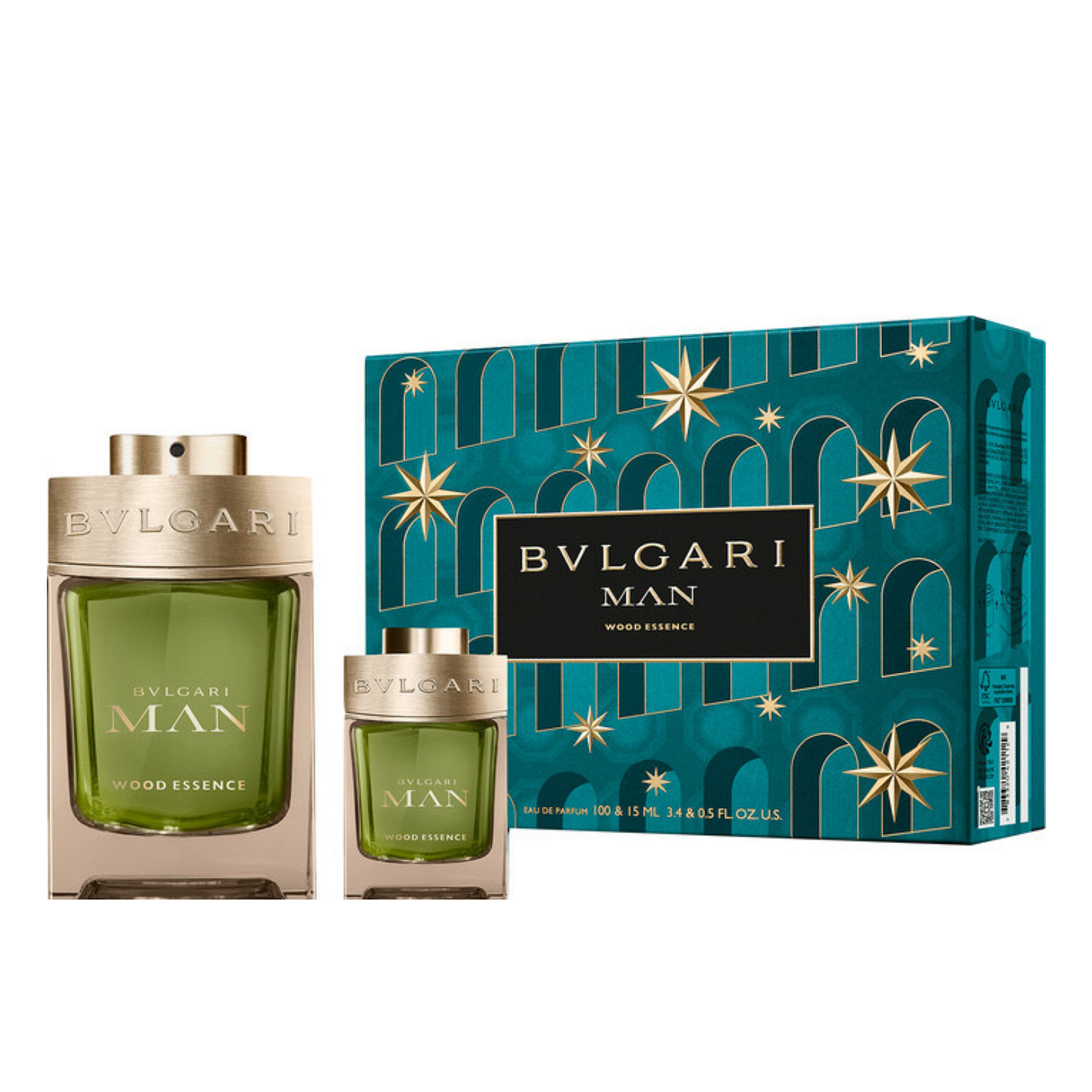 Bulgari Bvlgari Man Wood Essence Парфюмна Вода 100 мл + 15 мл - Подаръчен Комплект за Мъже 1