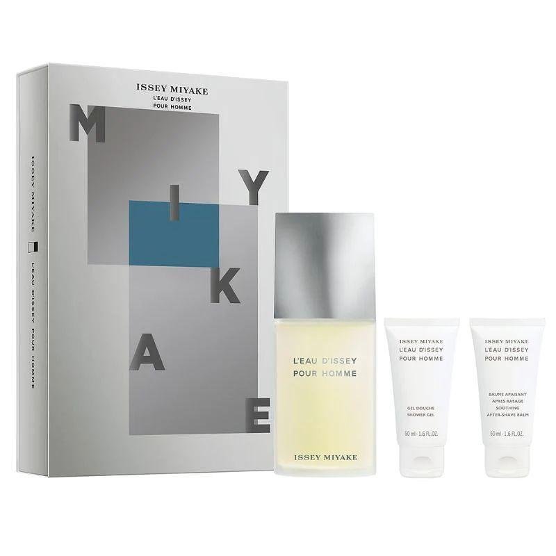 Issey Miyake Issey Miyake L'Eau Issey Тоалетна Вода 125 мл + Душ Гел 50 мл + Афтършейв Балсам 50 мл - Подаръчен Комплект за Мъже 1