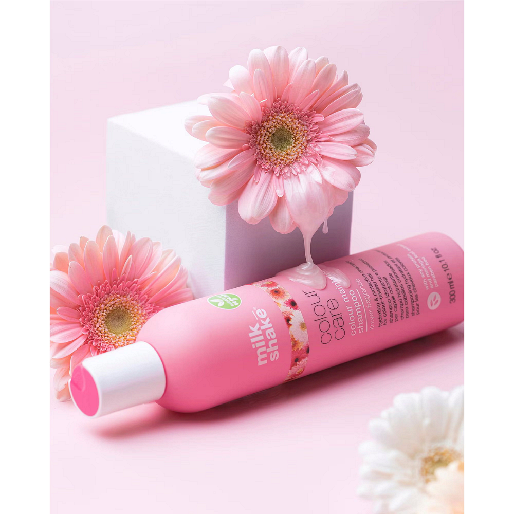 Milk Shake Milk Shake Colour Care Maintainer Shampoo Flower 300 мл - Шампоан за Боядисана Коса с Флорален Аромат 3