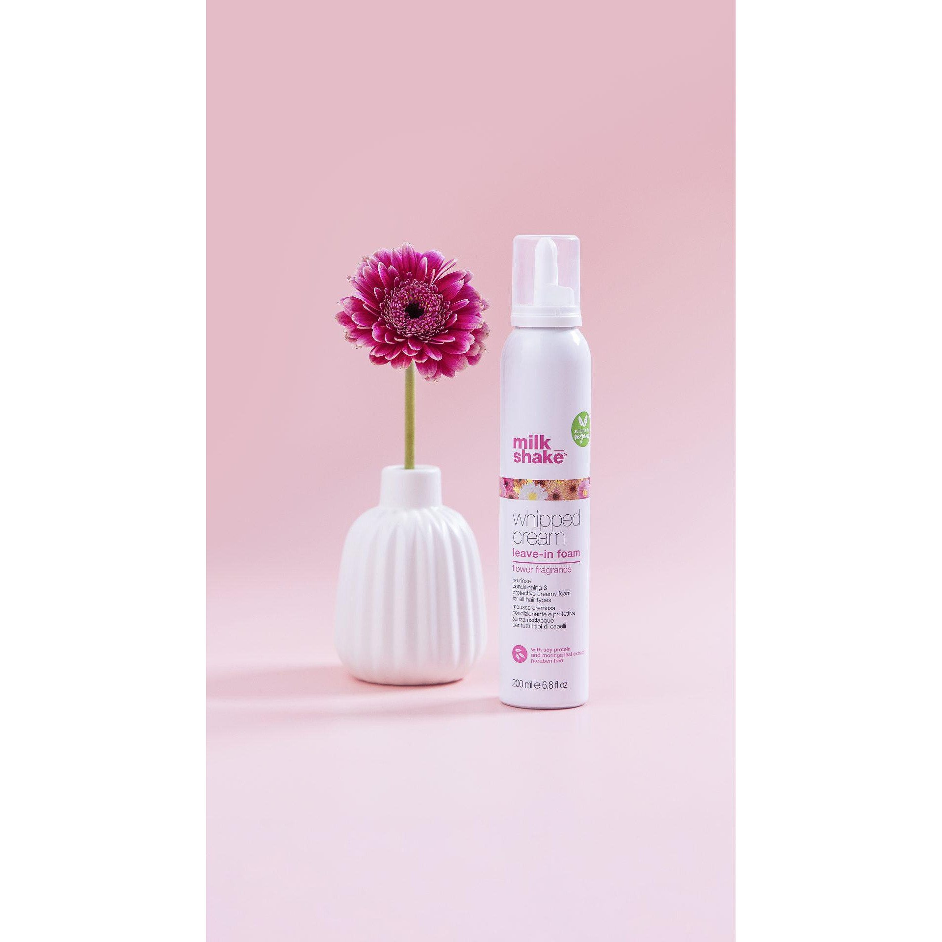 Milk Shake Milk Shake Whipped Cream Leave-In Foam Flower 200 мл - Подхранваща Пяна Без Отмиване 2