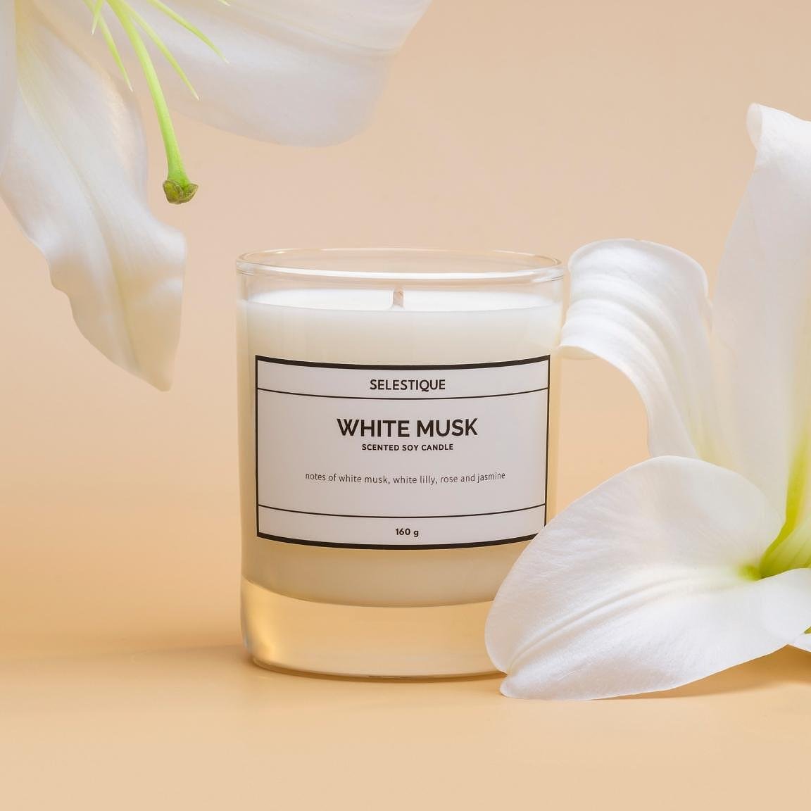 Selestique Selestique® White Musk - Ароматна свещ 160 г 4