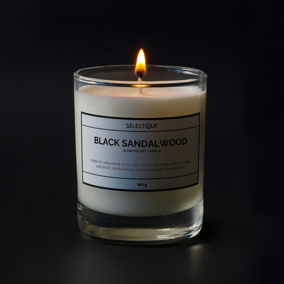 Selestique Selestique® Black Sandalwood - Ароматна свещ 160 г 2