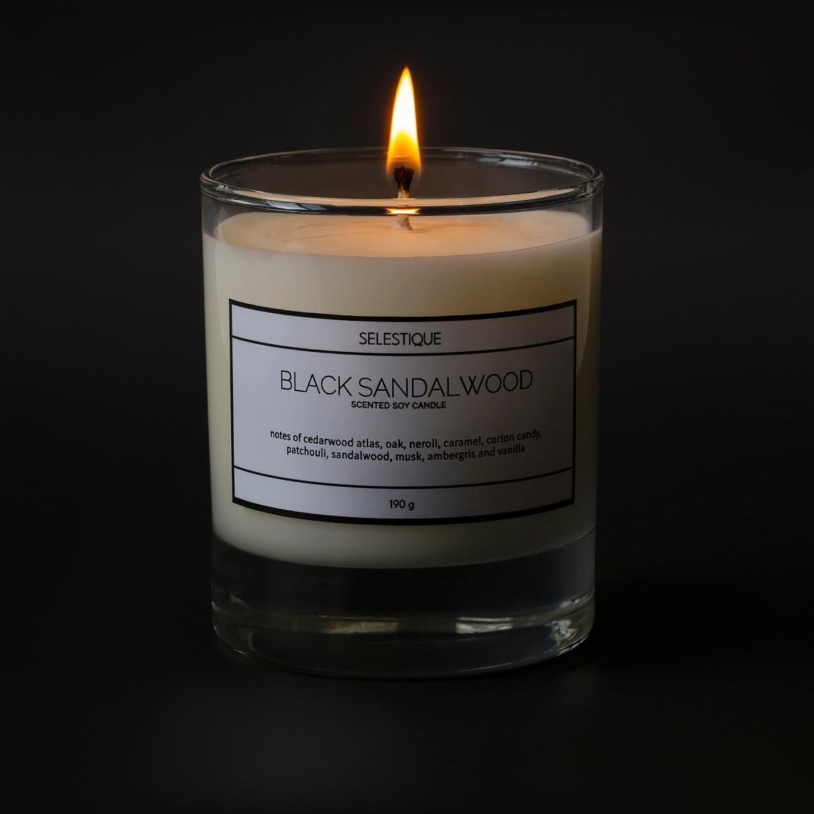 Selestique Selestique® Black Sandalwood - Ароматна свещ 190 г 2