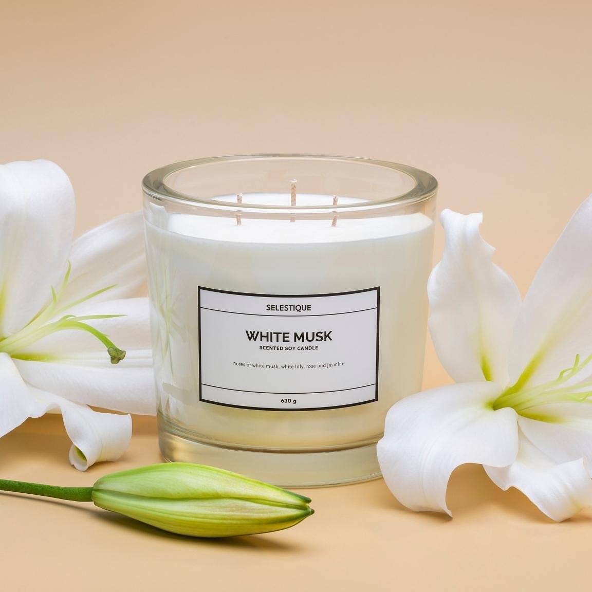 Selestique Selestique® White Musk - Ароматна свещ 630 г 4