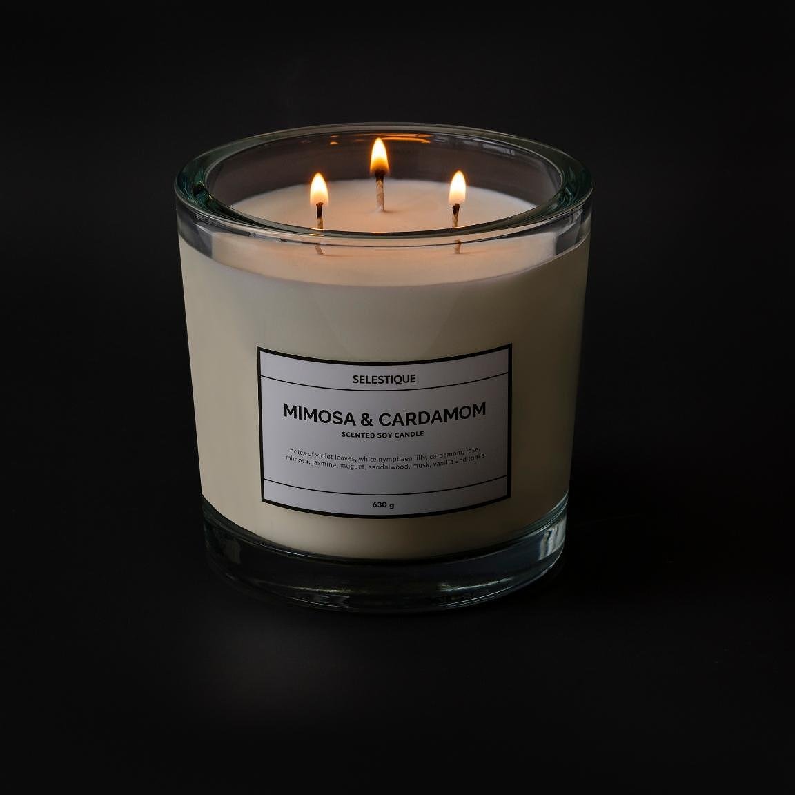 Selestique Selestique® Mimosa & Cardamom - Ароматна свещ 630 г 2