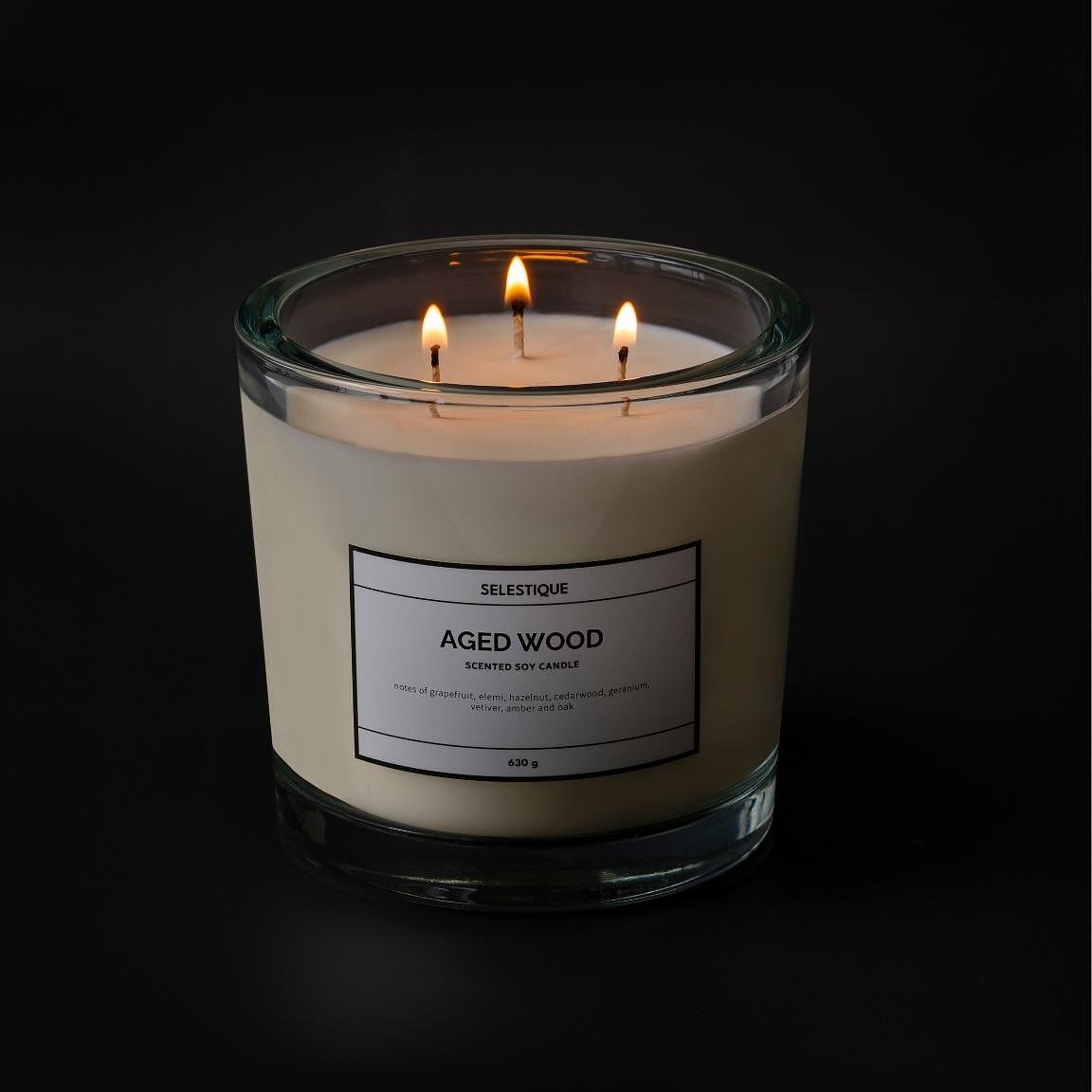 Selestique Selestique® Aged Wood - Ароматна свещ 630 г 2