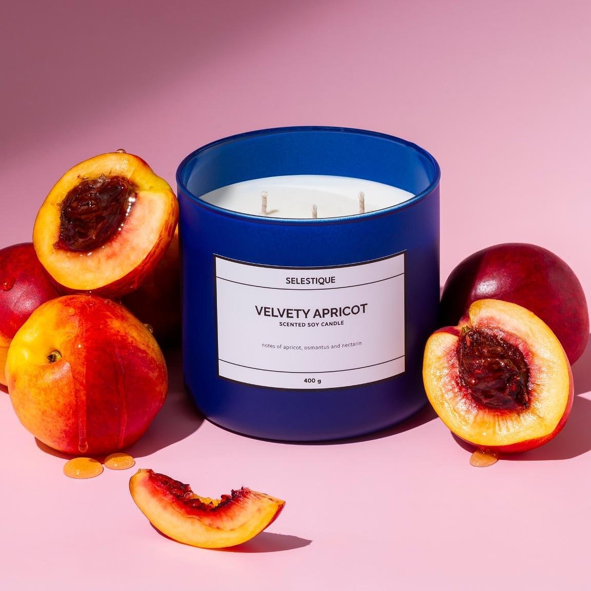 Selestique Selestique® Velvety Apricot - Ароматна свещ 400 г 2