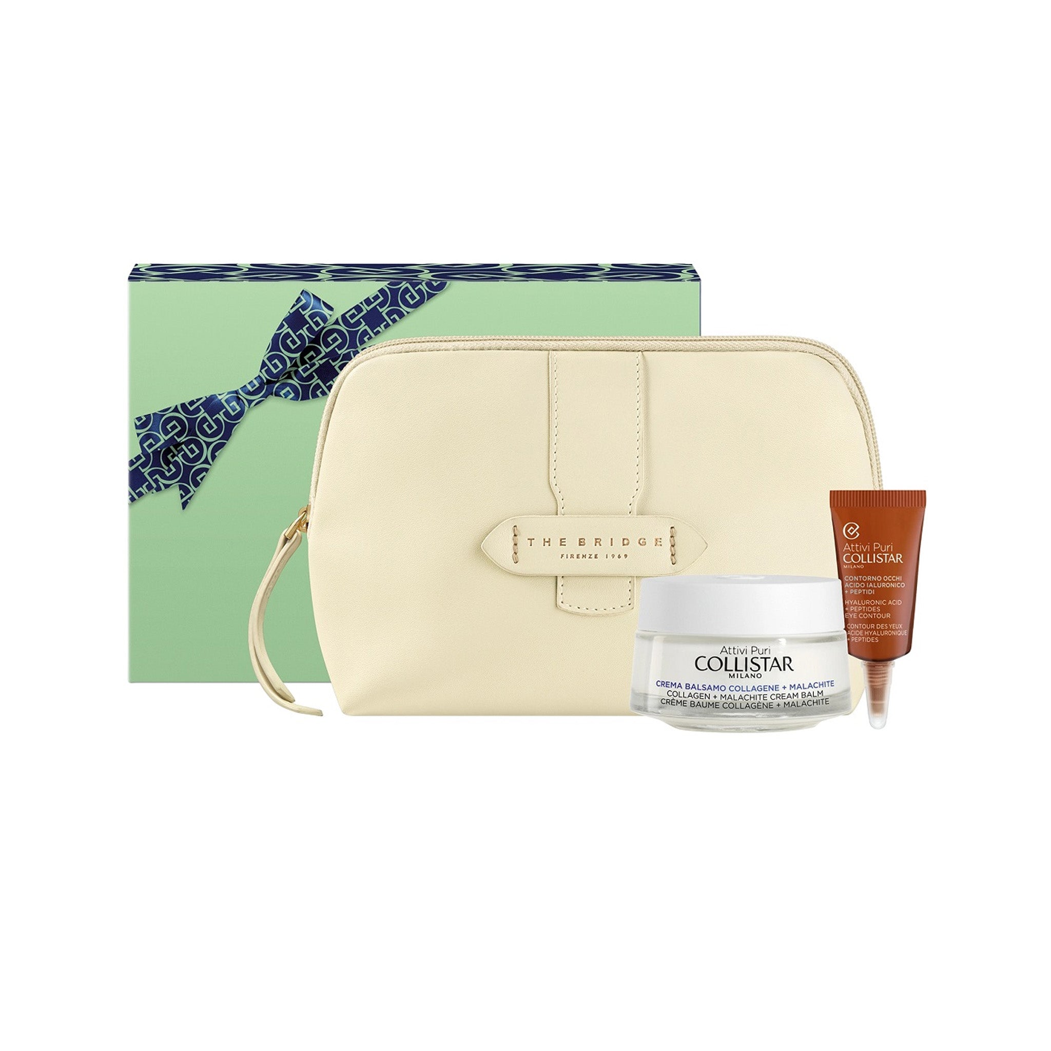 Collistar Collistar Collagen/Malachite Cream Balm 50 ml + Eye Contour Hyaluronic Acid + Peptides 5 ml + Pouch /2025/ 1