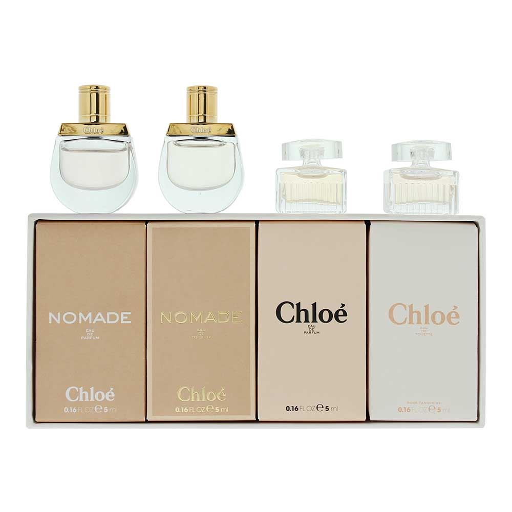 Chloe Chloe Set Chloe: Signature 5 ml *Miniature + Nomade 5 ml *Miniature + Nomade Nuit D'Egypte 5 ml *Miniature + Lumineuse 5 ml *Miniature 5 мл - Парфюмна Вода за Жени 1