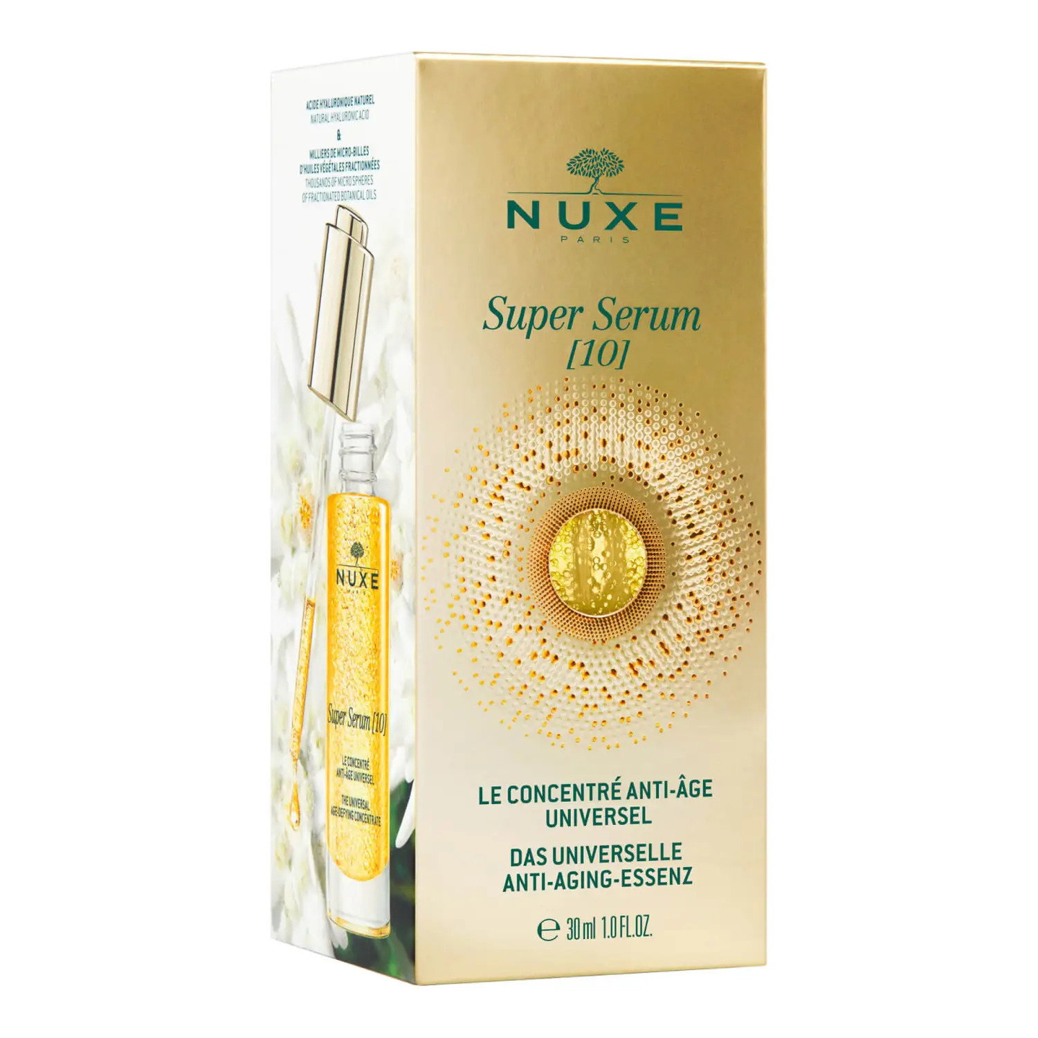 Nuxe Nuxe Super [10] Vegan — Серум против стареене дневен и нощен за лице и шия, 30 мл, 30 мл 3