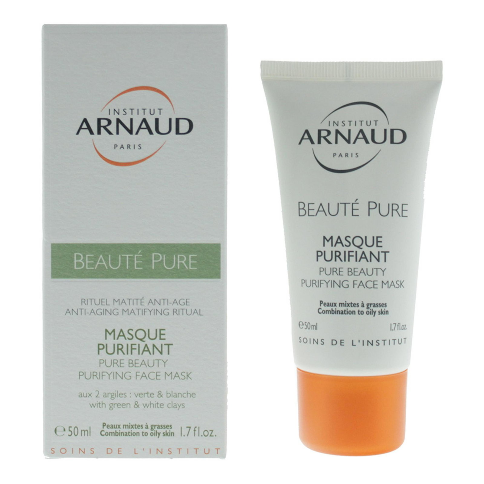 Institut Arnaud Institut Arnaud Pure Beauty — Дълбоко почистваща маска за лице, 50 мл 2