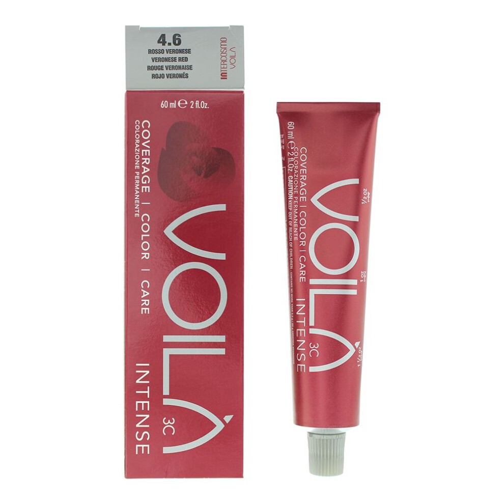 Intercosmo Intercosmo Voila 3C Intense — Боя за коса, 71 мл — 4.6 Veronese Red 1