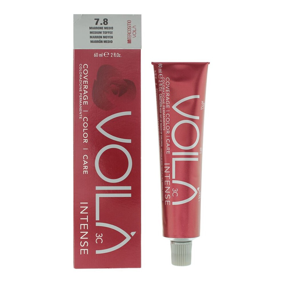 Intercosmo Intercosmo Voila 3C Intense — Боя за коса, 60 мл — 7.8 Medium Toffee 1