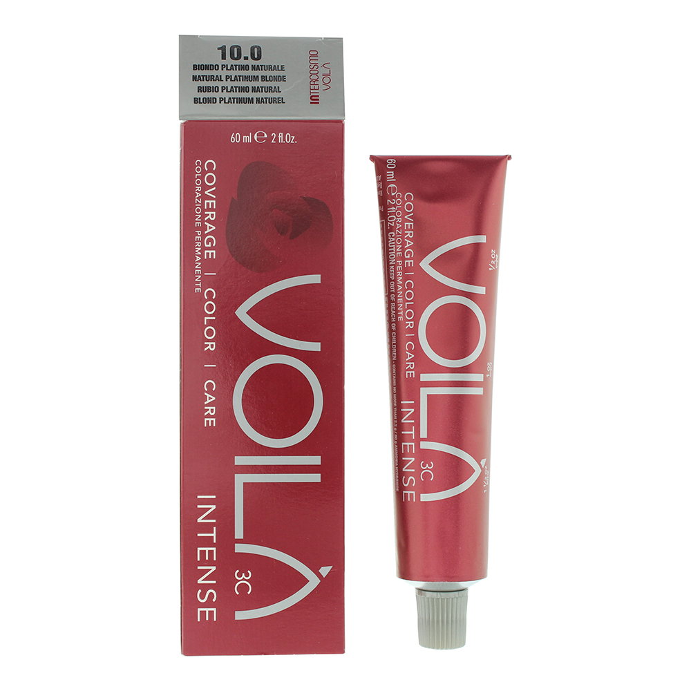 Intercosmo Intercosmo Voila 3C Intense — Боя за коса, 60 мл — 10.0 Natural Platinum Blonde 1