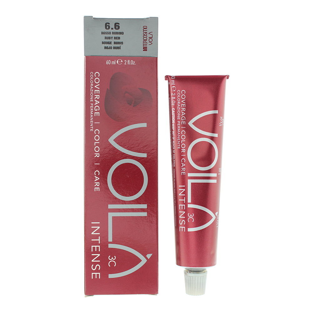 Intercosmo Intercosmo Voila 3C Intense Ammonia-Free — Боя за коса, 60 мл — 6.6 Ruby Red 1