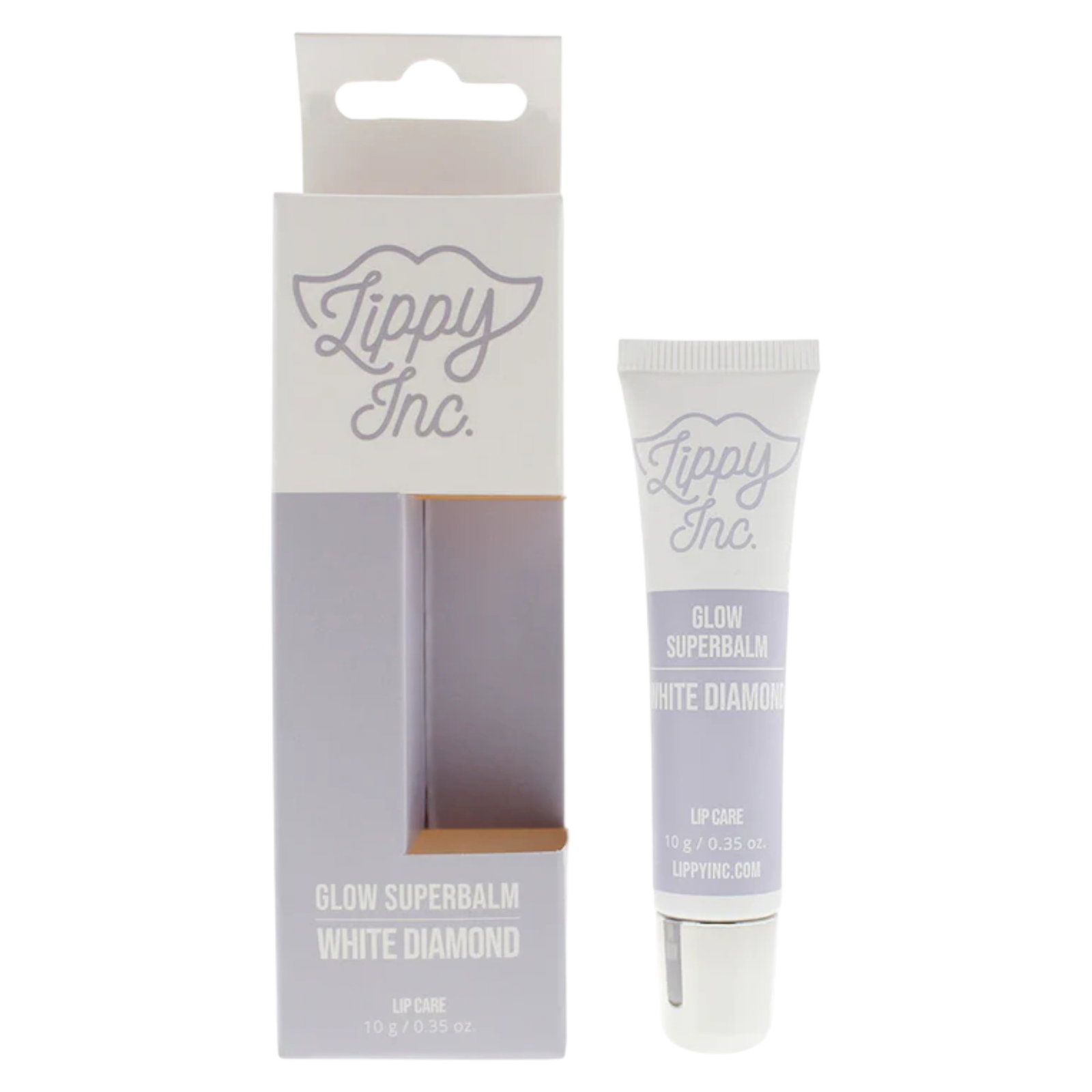 Lippy Inc. Lippy Inc. Glow Superbalm White Diamond Glossy Finish — Балсам за устни, 10 г 2