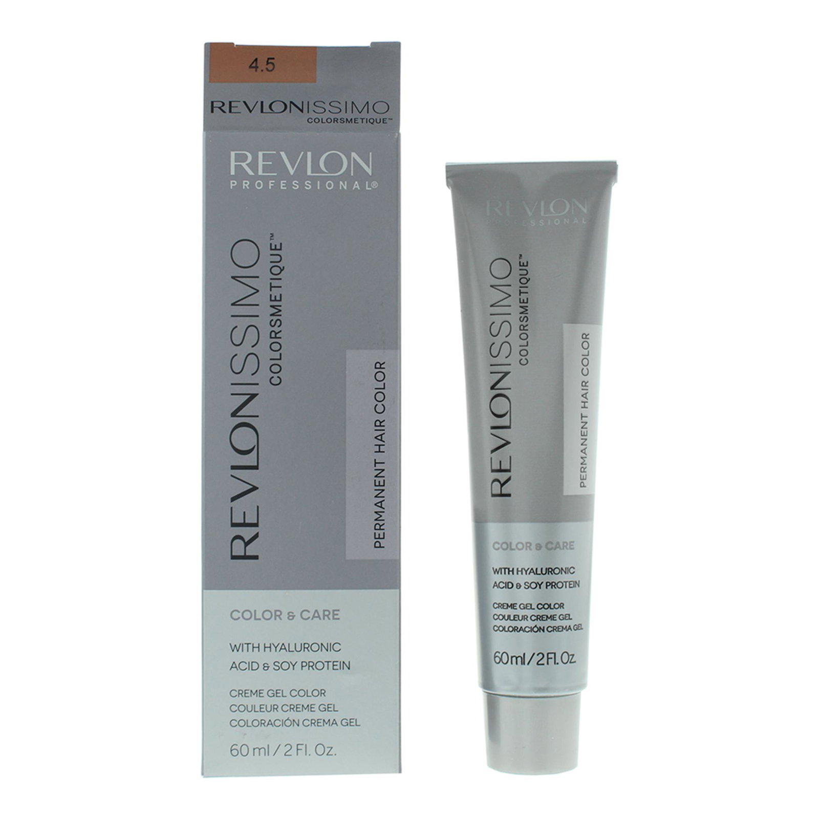 Revlon Revlon Hyaluronic Acid — Хидратираща боя за коса с хиалуронова киселина, 60 мл — 4.5 Medium Mahogany Brown 3
