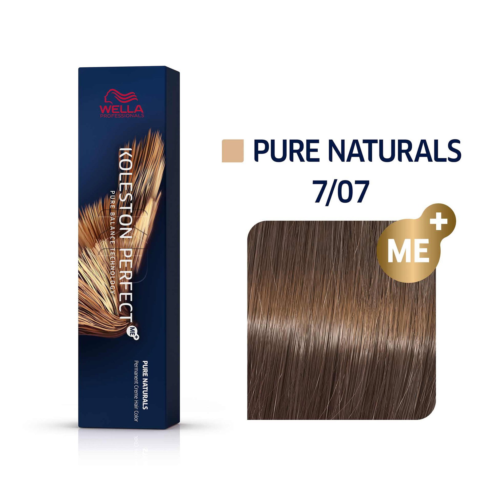 Wella Professionals Wella Professionals Koleston Perfect Me+ — Боя за коса, 60 мл — 7/07 Medium Blonde Natural Chestnut 2