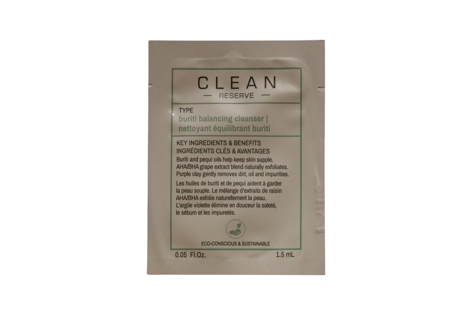 Clean Clean Buriti Balancing — Балансиращ почистващ гел, 1.5 мл МОСТРА 1