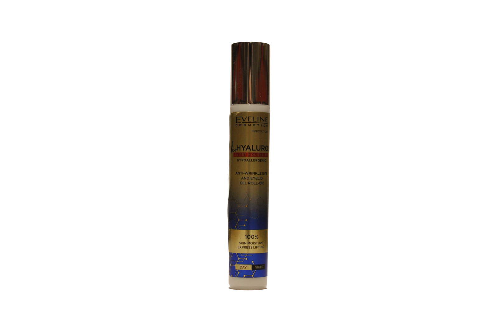 Eveline Cosmetics Eveline Cosmetics Bio Hyaluron — Успокояващ околоочен рол-он, 15 мл ТЕСТЕР 1