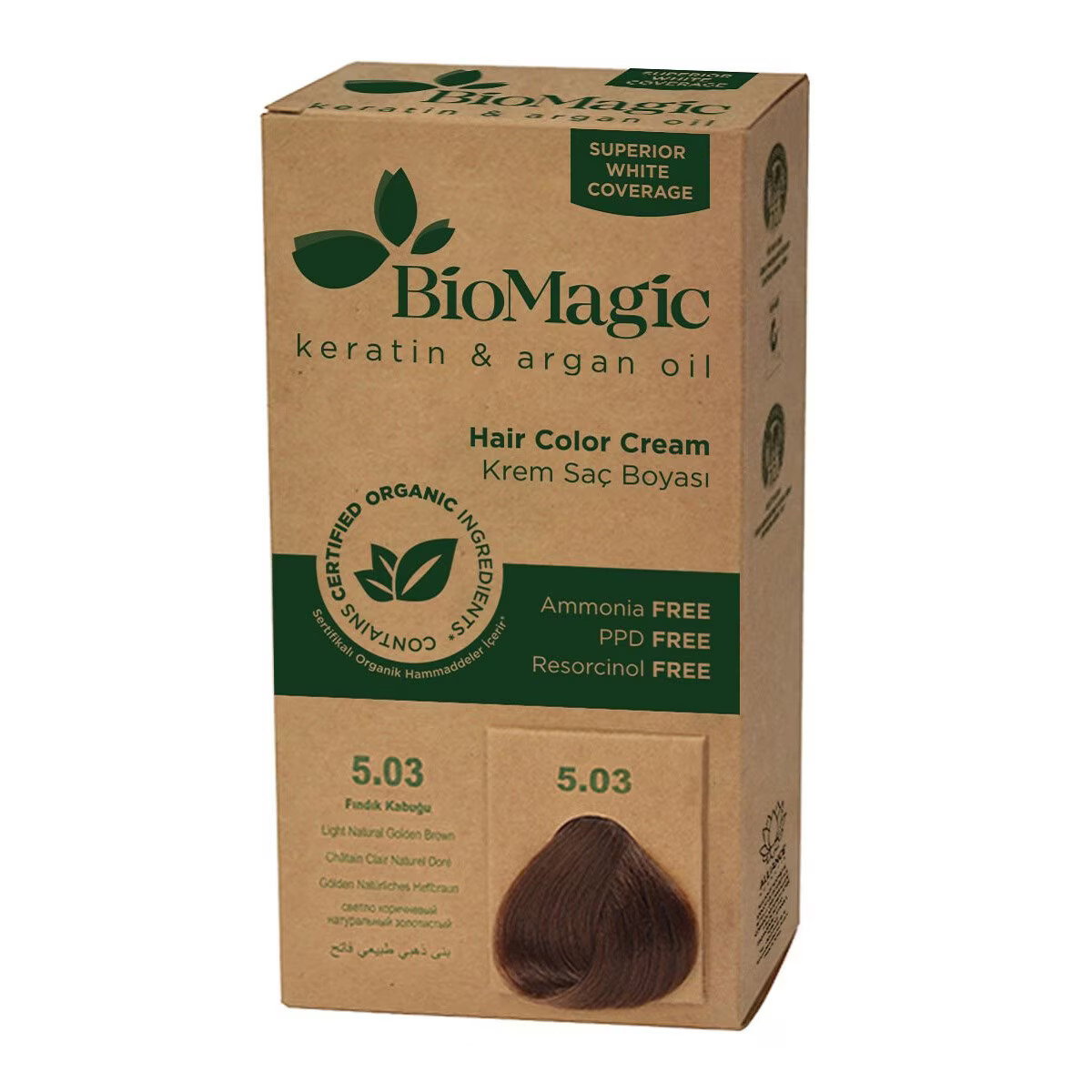 Biomagic Biomagic Keratin & Argan Oil Permanent Hair Dye — Масло, 250 мл ТЕСТЕР 1