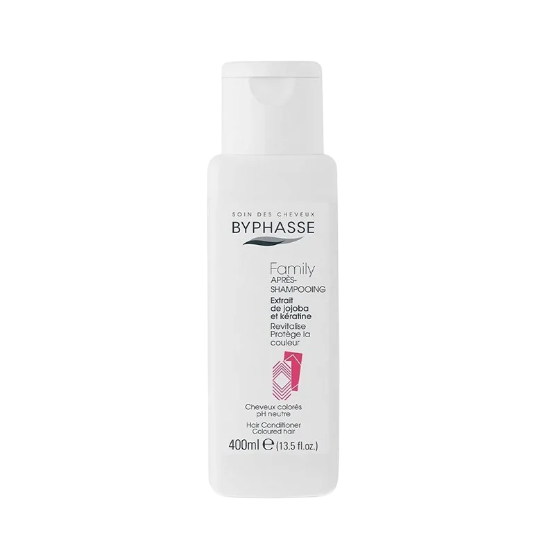 Byphasse Byphasse Family Jojoba & Keratin Hair Conditioner Revitalizing — Възстановяващ балсам за коса, 400 мл ТЕСТЕР 1