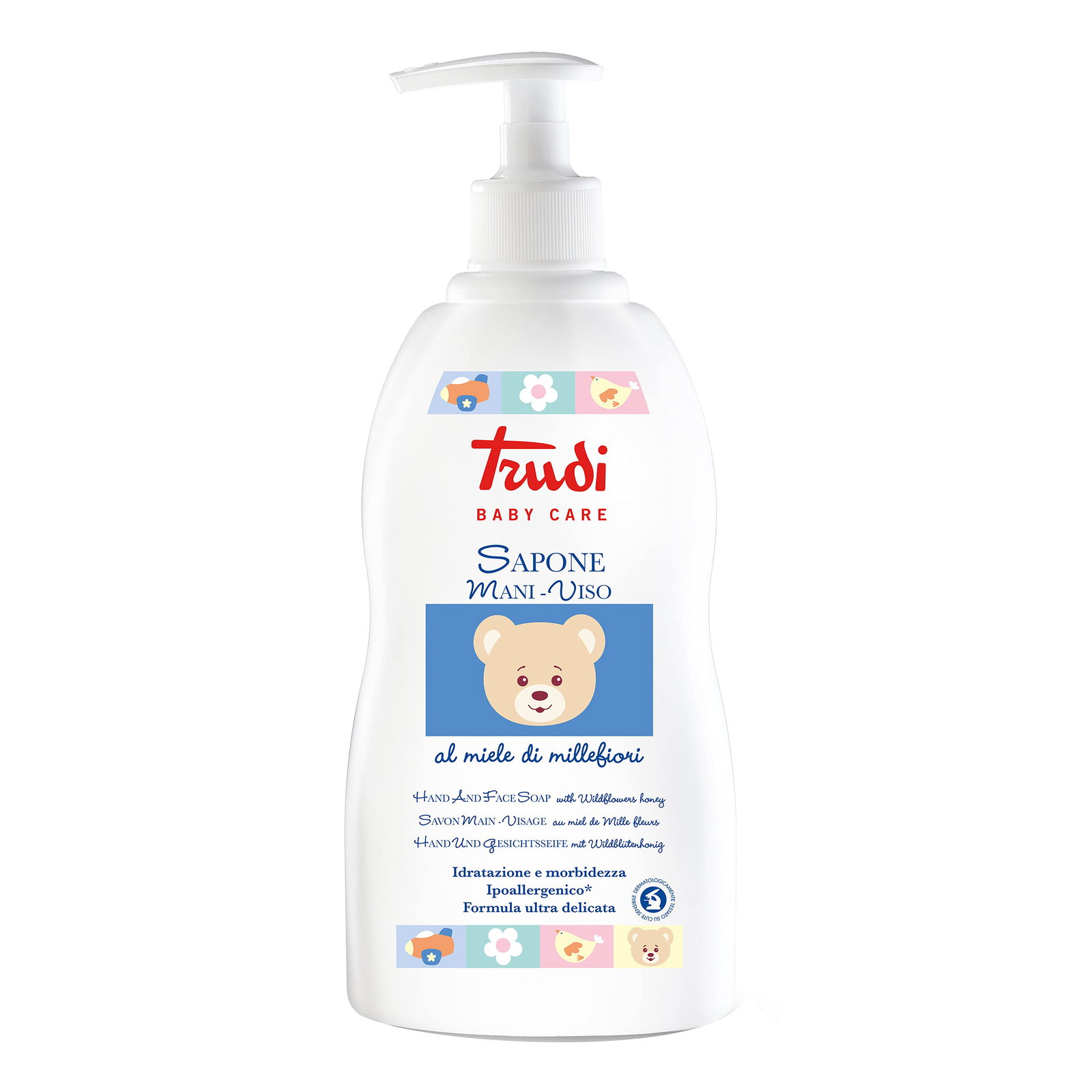 Trudi Baby Care Trudi Baby Care Honey Millefiori Honey — Хидратиращ течен сапун за лице и ръце, 500 мл ТЕСТЕР 1