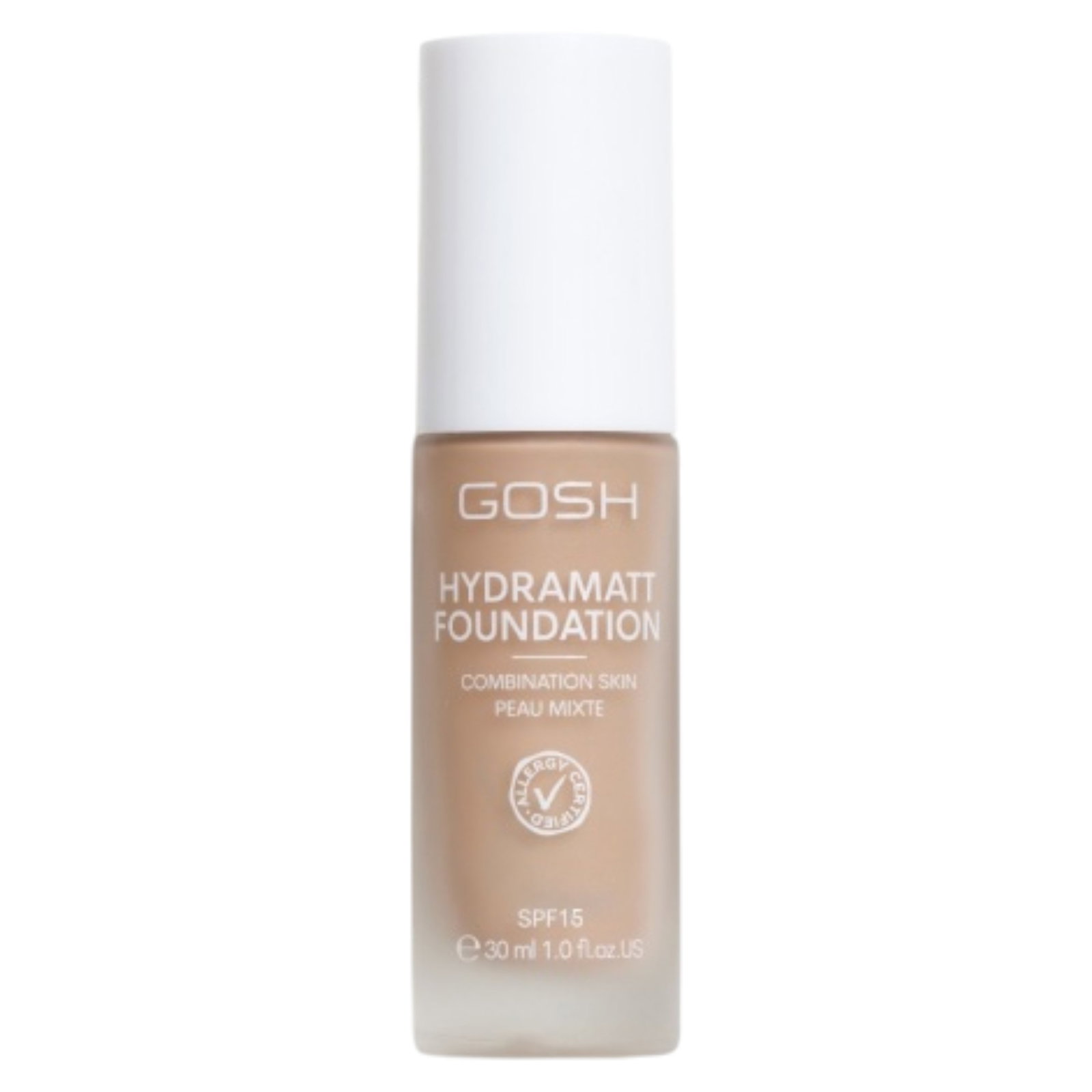 Gosh Gosh Hydramatt — Матиращ течен фон дьо тен с SPF15, 30 мл — 010R Light Dark 1