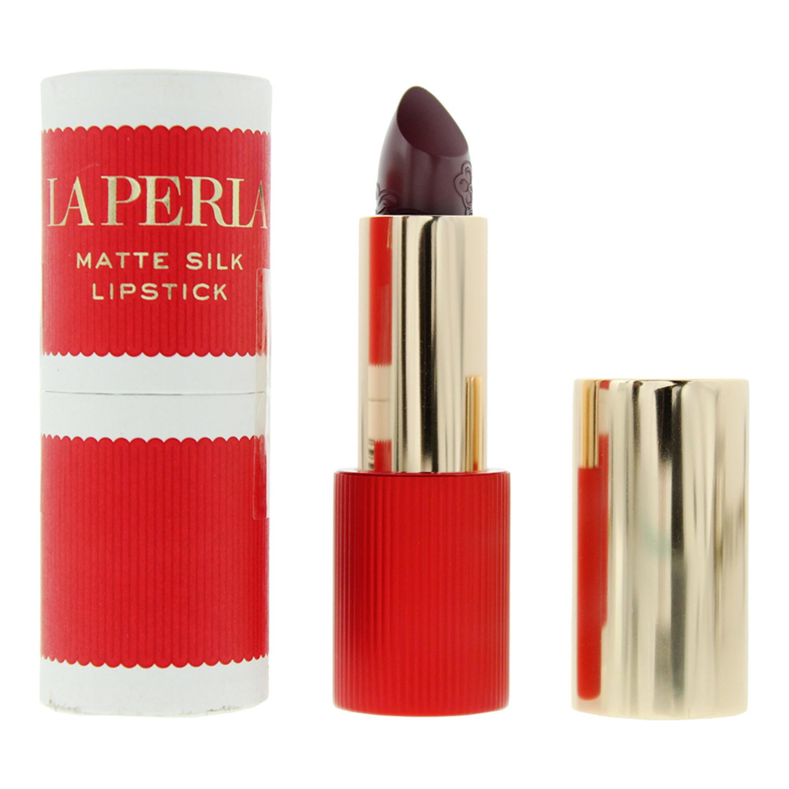 La Perla La Perla Matte Silk — Матиращо кремообразно червило, 3.5 г — 108 Plum Red 2