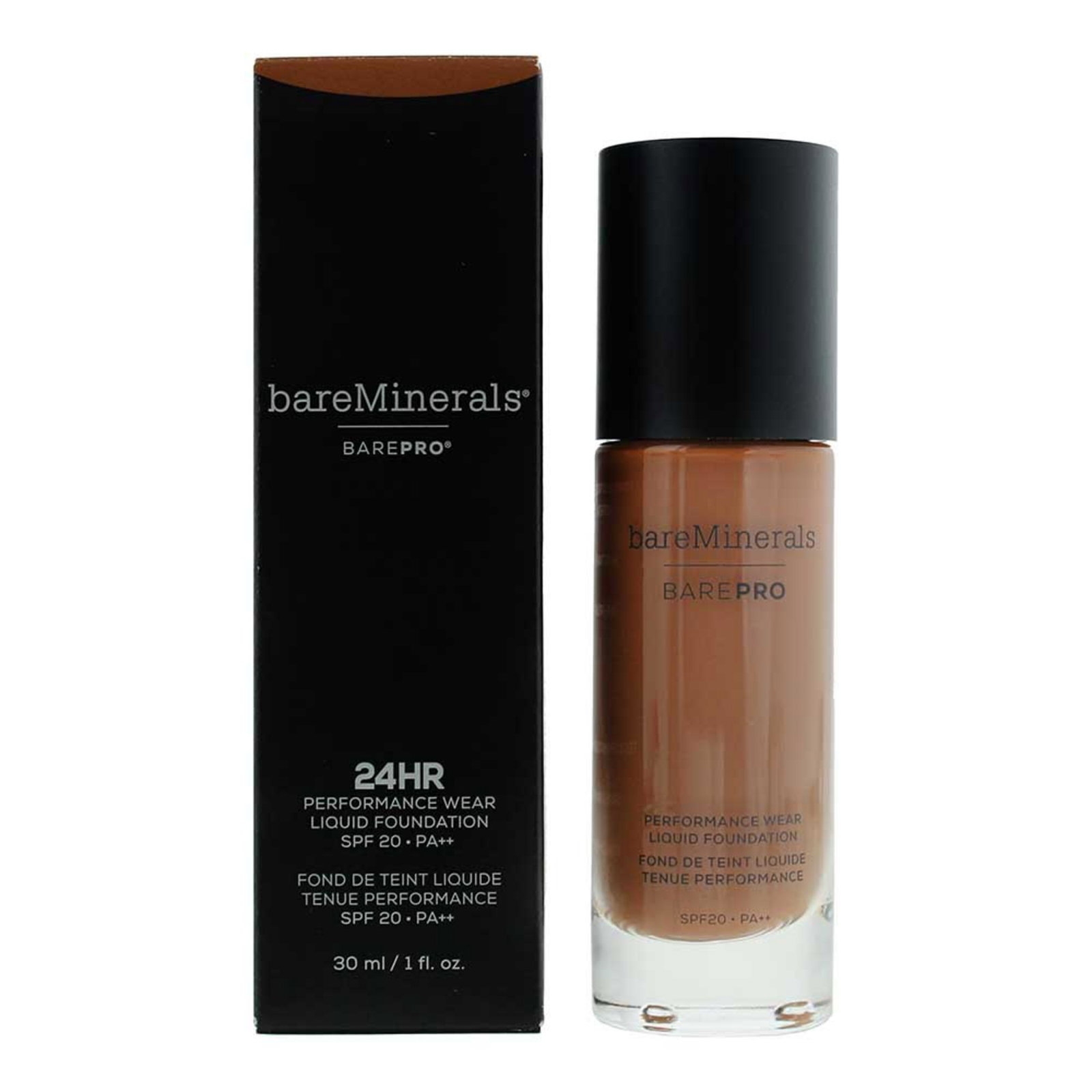 BareMinerals BareMinerals BarePro Matte Finish — Матиращ течен фон дьо тен с SPF 20, 30 мл — 27 Espresso 2