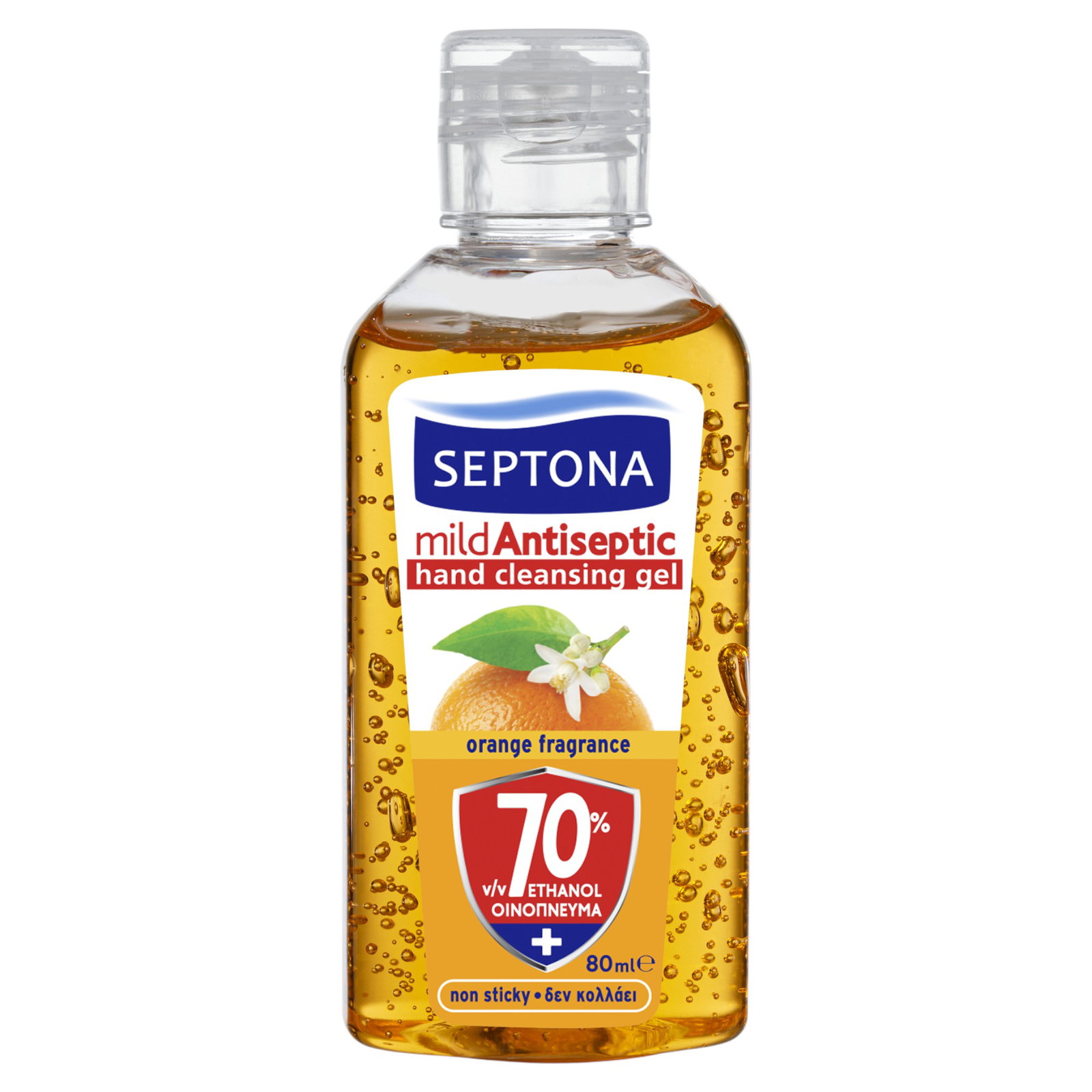 Septona Septona — Мек и антисептичен почистващ гел за ръце, 80 мл ТЕСТЕР 1