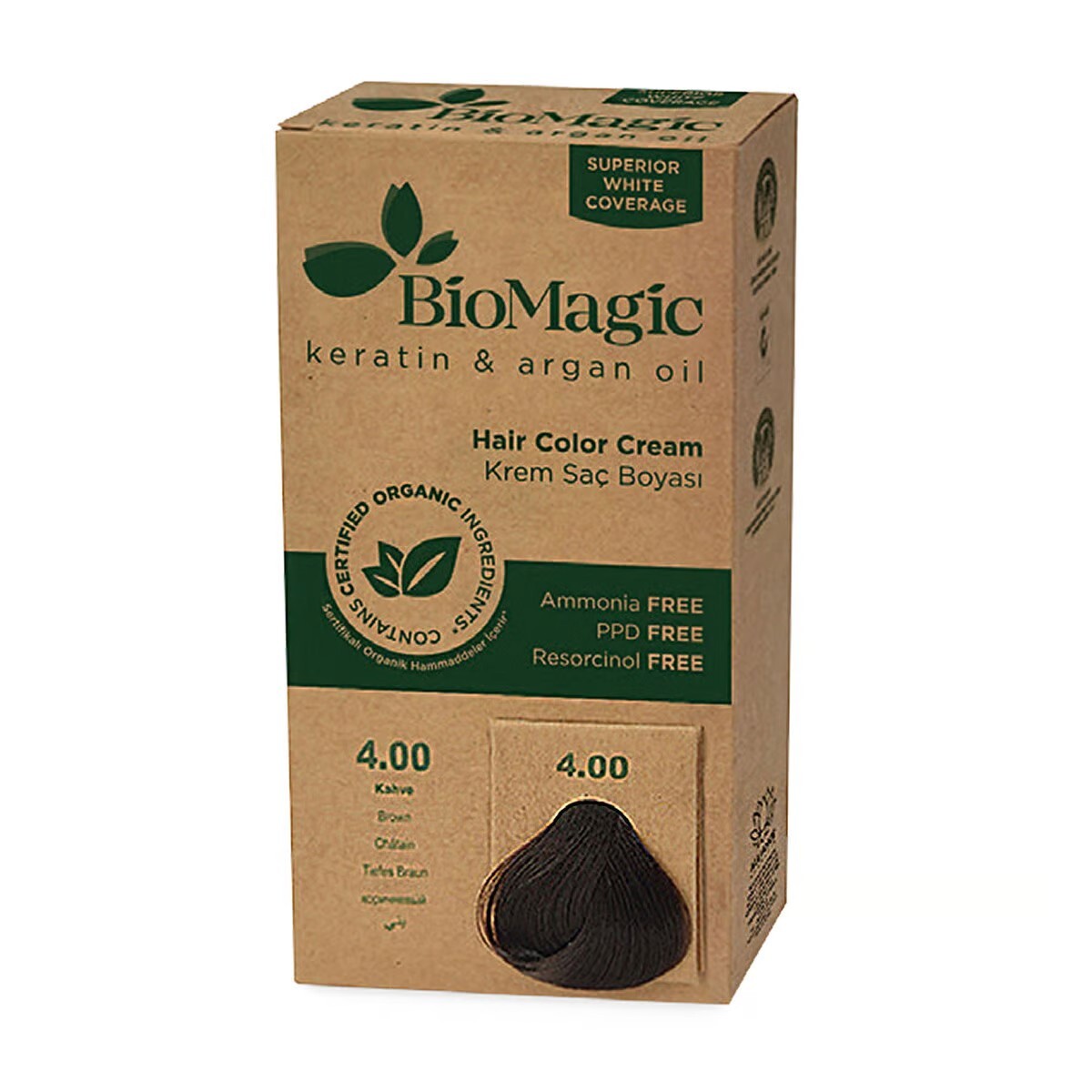 Biomagic Biomagic — Боя за коса, 250 мл ТЕСТЕР — 4 Medium Brown 1