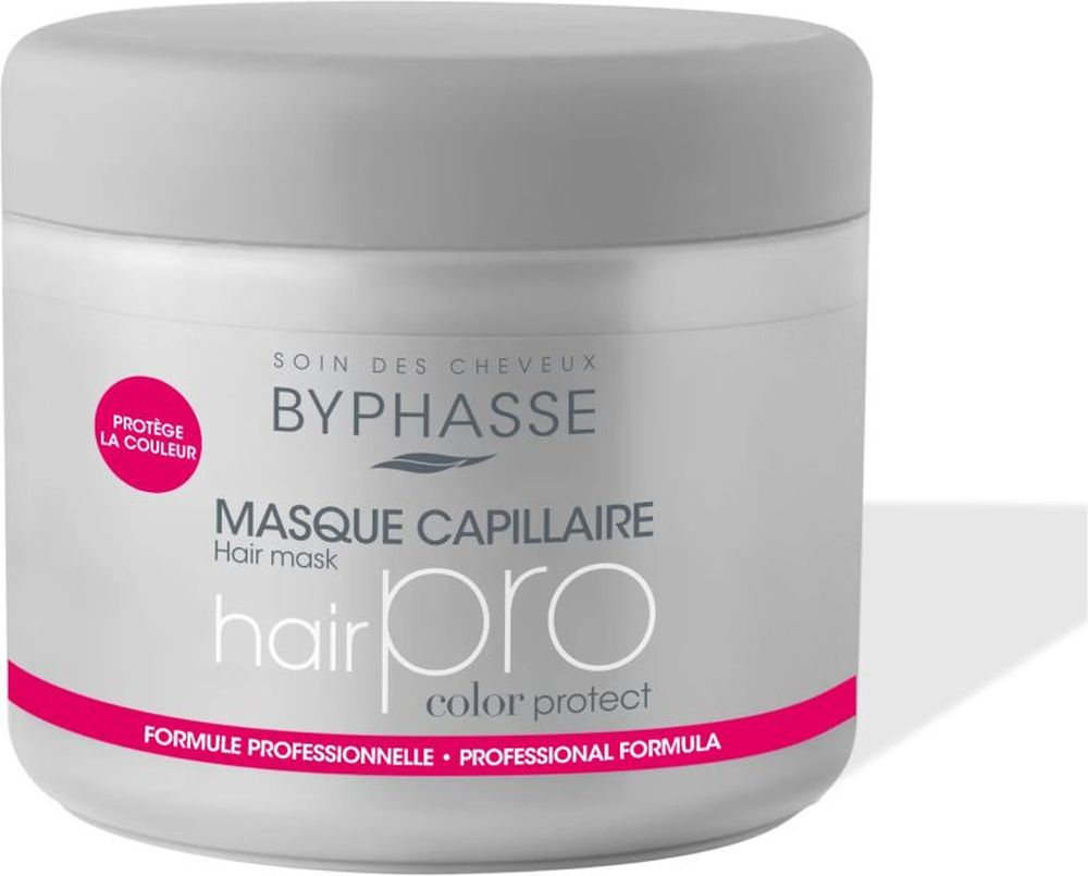 Byphasse Byphasse Pro Color Hair Treatment Cream Mask Color Protection — Маска за лице, 500 мл ТЕСТЕР 1