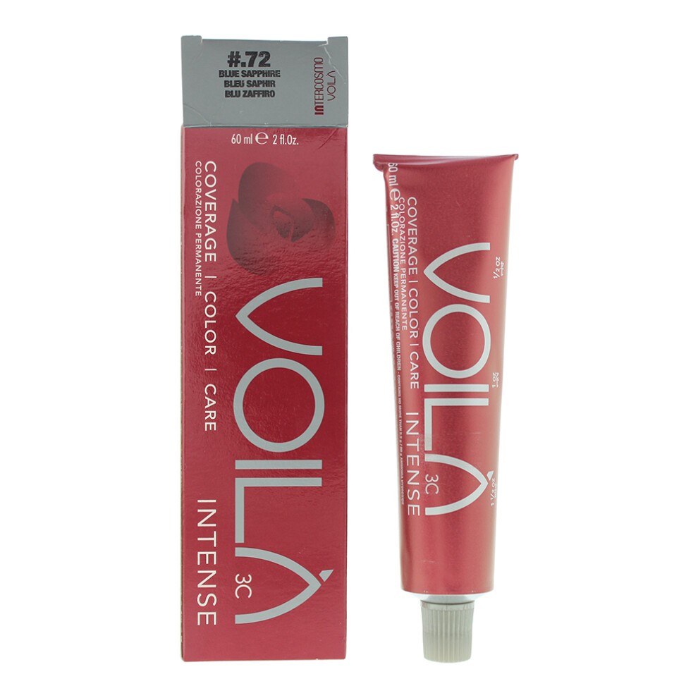 Intercosmo Intercosmo Voila 3C Intense — Боя за коса, 60 мл — 72 Blue Sapphire 2