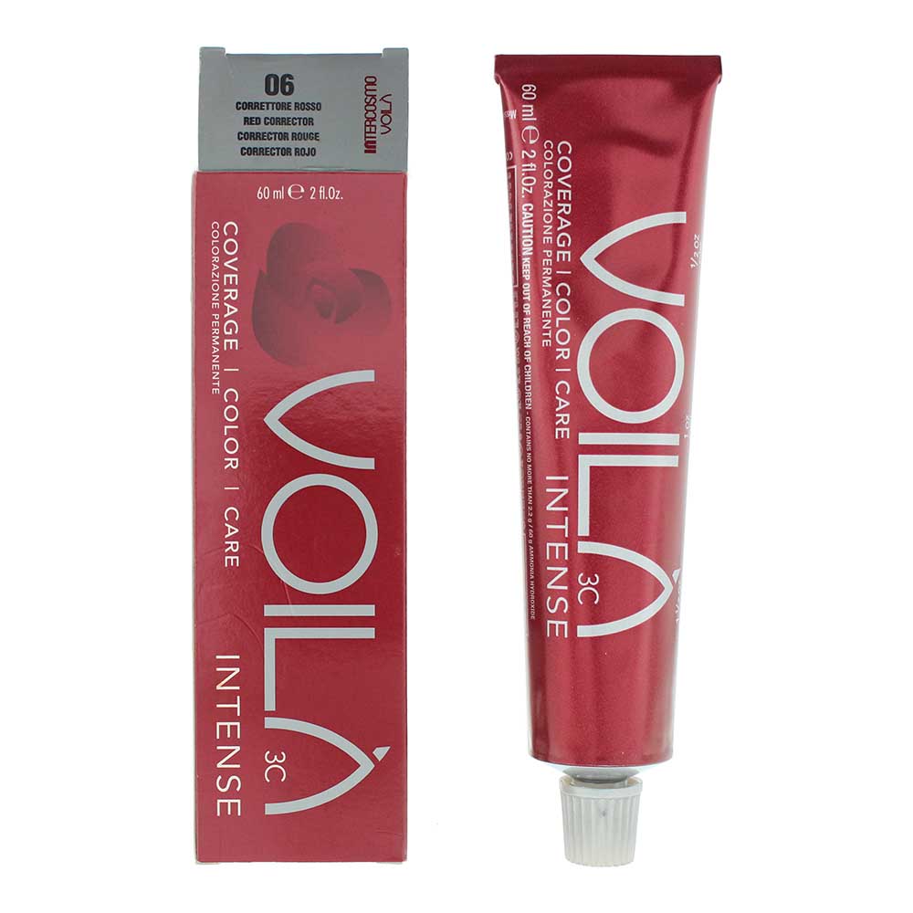 Intercosmo Intercosmo Voila 3C Intense Hair Colouring Pigment 06 Red Corrector 60 мл 2
