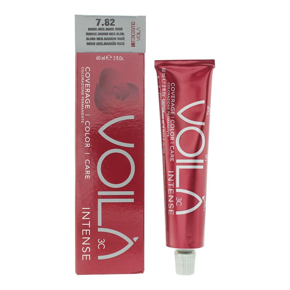 Intercosmo Intercosmo Voila 3C Intense — Боя за коса, 60 мл — 7.82 Iridescent Brown Medium Blonde 2