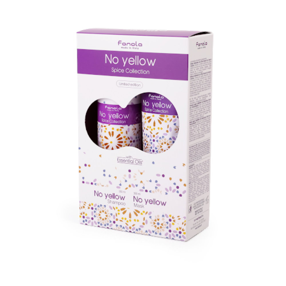 Fanola Fanola No Yellow Spice Collection — Маска за лице за неутрализиране на жълти оттенъци, 300 мл КОМПЛЕКТ 2