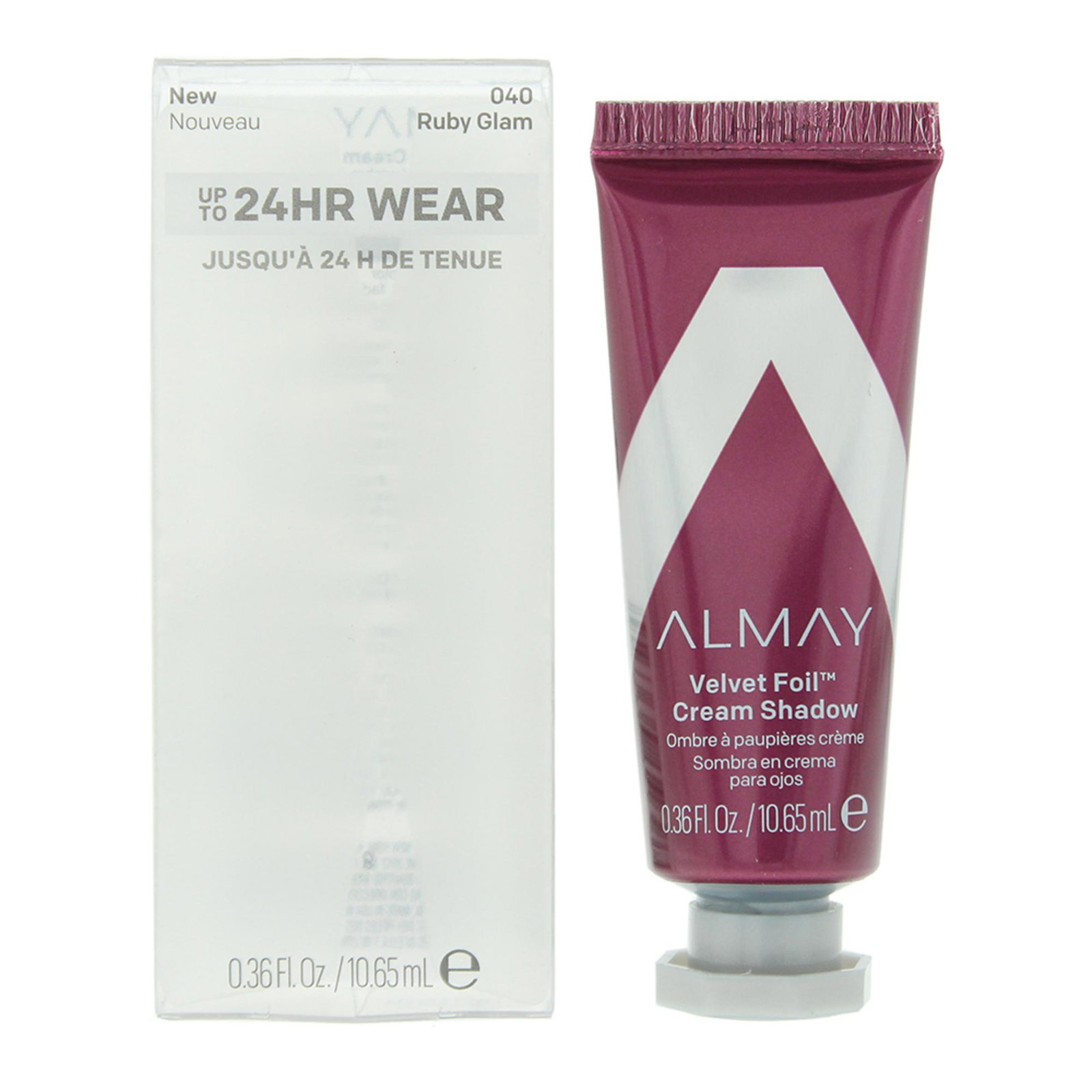 Almay Almay Velvet Foil Metallic Cream Eyeshadow — Сенки за очи, 10.7 мл — 040 Ruby Glam 2