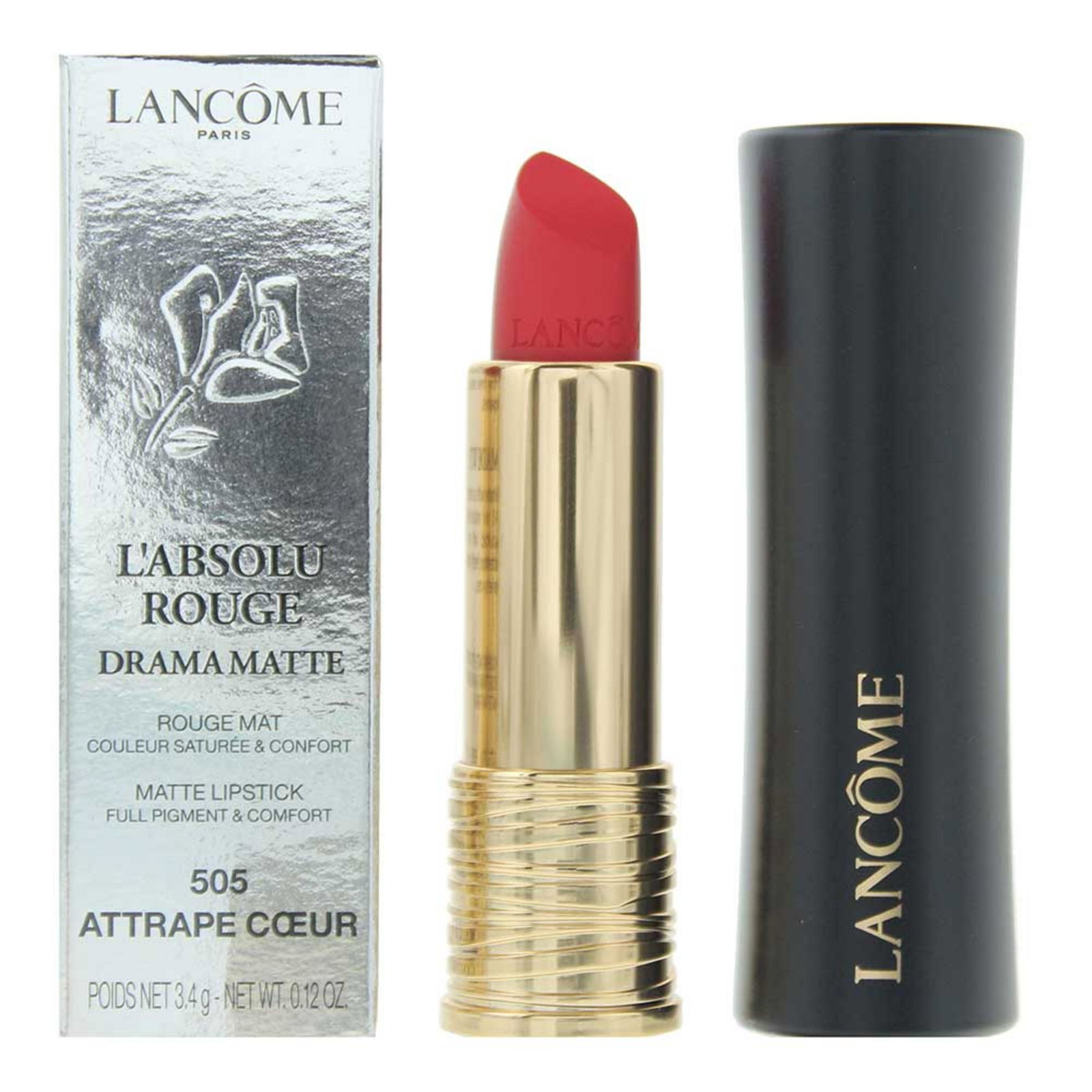 Lancome Lancome L'Absolu Rouge Drama Matte — Матиращо кремообразно червило, 3.4 г — 505 Attrape Coeur 2