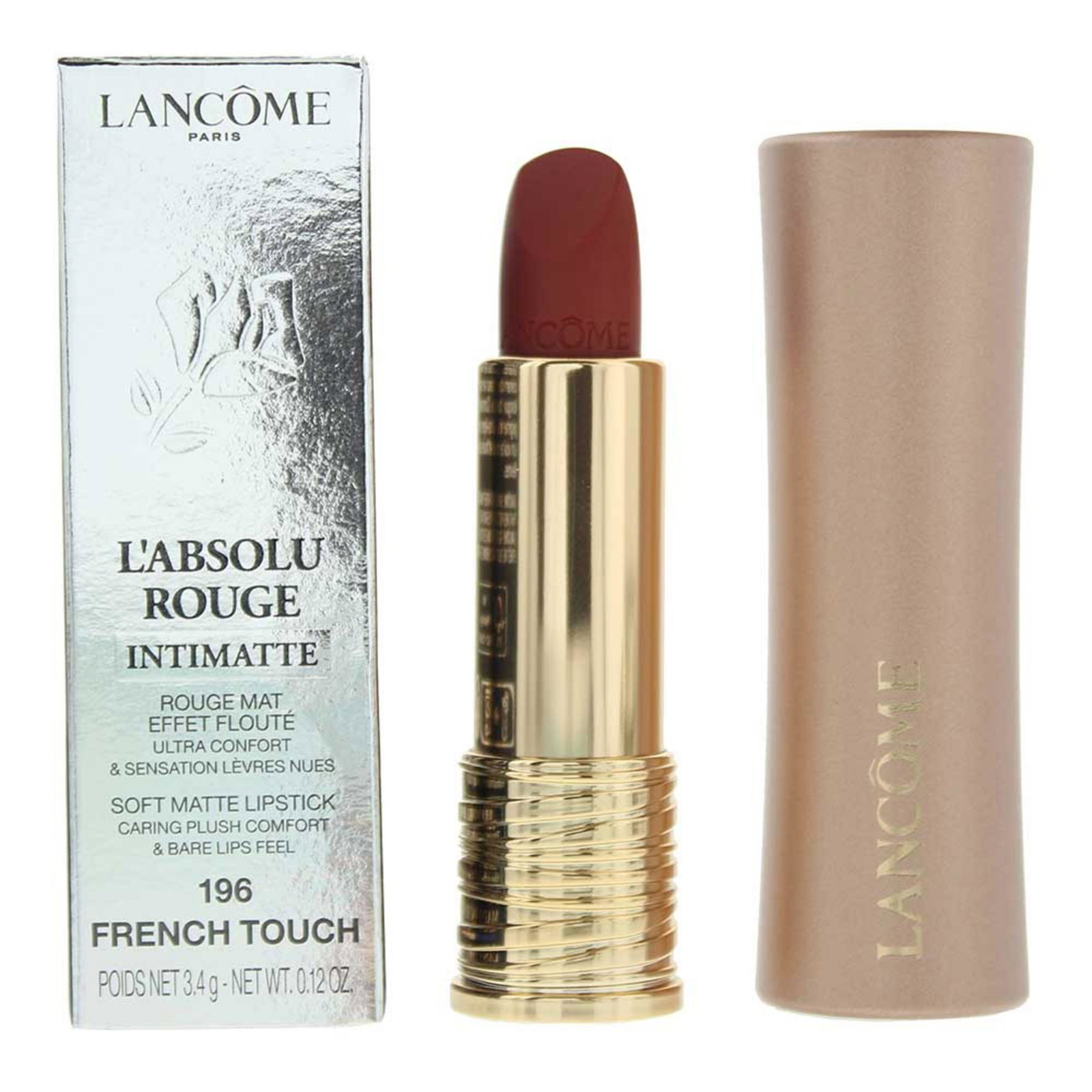 Lancome Lancome L’Absolu Rouge Intimatte Soft Matte — Матиращо кремообразно червило, 3.4 г — 196 French Touch 2
