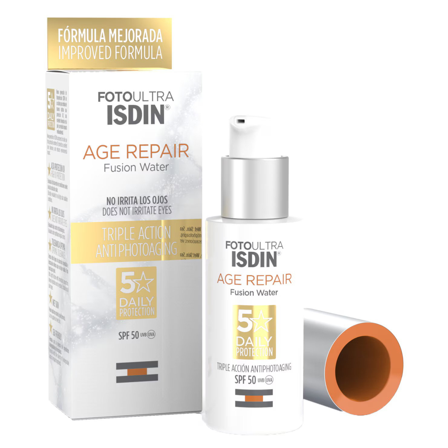 Isdin Isdin Fotoultra Age Repair Fusion Water Sun Protection — Дневен крем със SPF 50, 50 мл 2