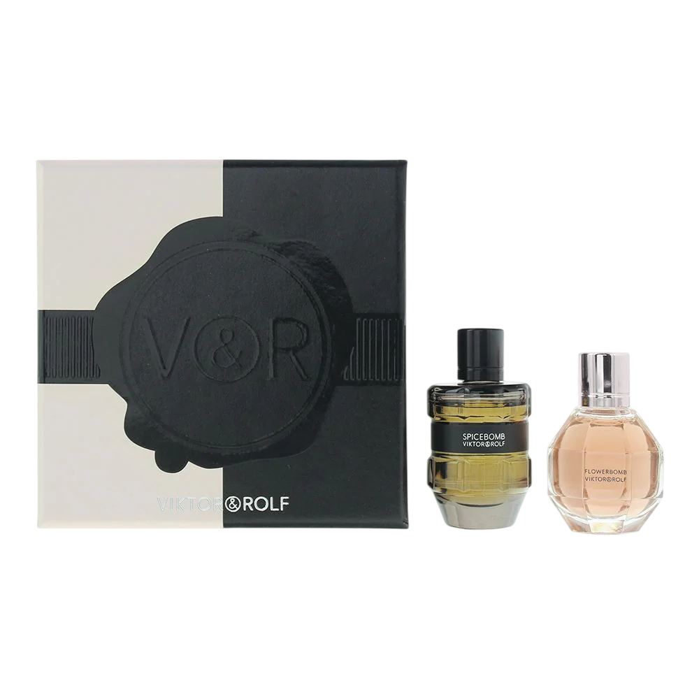 Viktor & Rolf Viktor & Rolf Set Viktor & Rolf: Flowerbomb 7 ml + Spicebomb 7 ml *Miniature 7 мл - Парфюмна Вода за Мъже 1