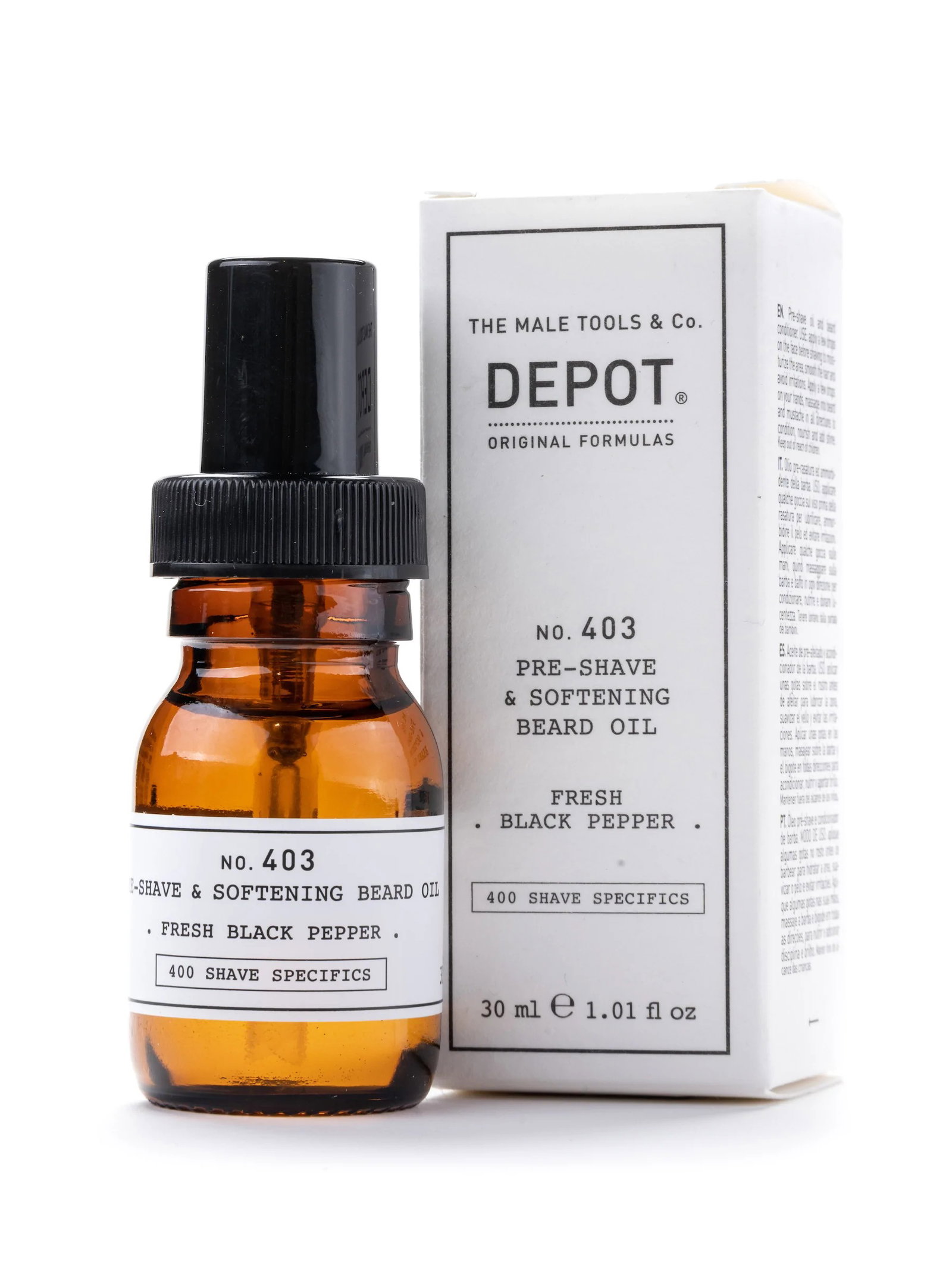 Depot Depot Shave Specifics — Омекотяващо масло предварително за бръснене, 30 мл 1