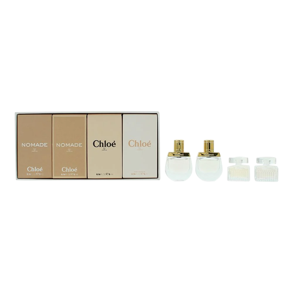 Chloe Chloe Set Chloe: Chloe 5 ml *Miniature + Rose Tangerine 5 ml *Miniature + Nomade 5 ml *Miniature + Nomade 5 ml *Miniature 5 мл - Парфюмна Вода за Жени 1